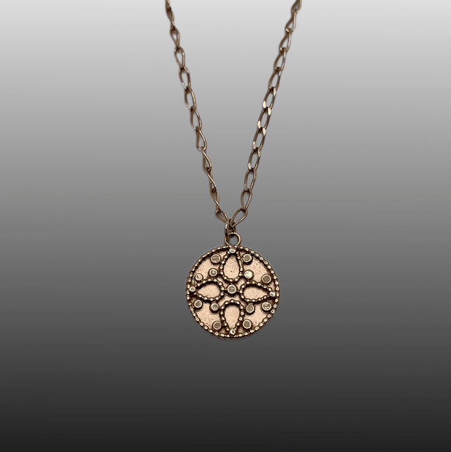 Medieval 9ct Yellow Gold Cruciform Pendant 