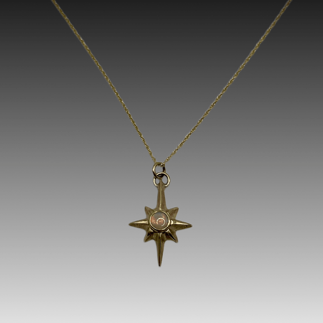 9ct Gold Sirius Star pendant with Opal