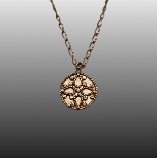 Medieval 9ct Yellow Gold Cruciform Pendant 